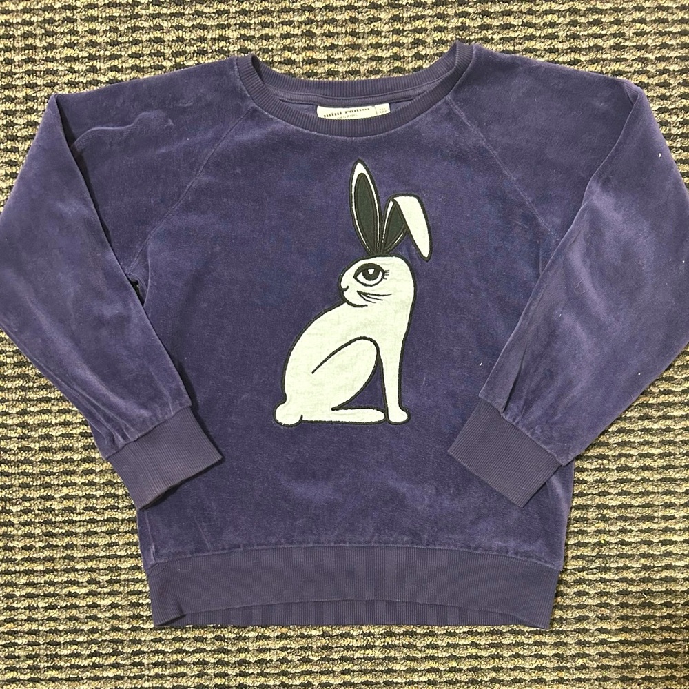 Mini Rodini Navy Bunny Sweatshirt